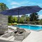 Costway 15FT Twin Patio Double-Sided Umbrella 48 Solar LED Lights Crank Outdoor Wine\Beige\Coffee\Orange\Turquoise